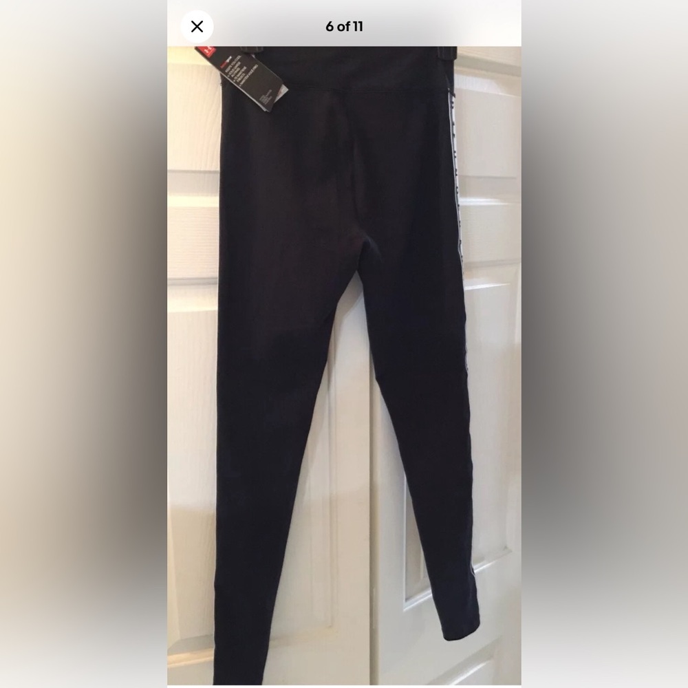Under Armour Leggings pants Graphic Taping Sides NWT new women’s - Picture 5 of 12